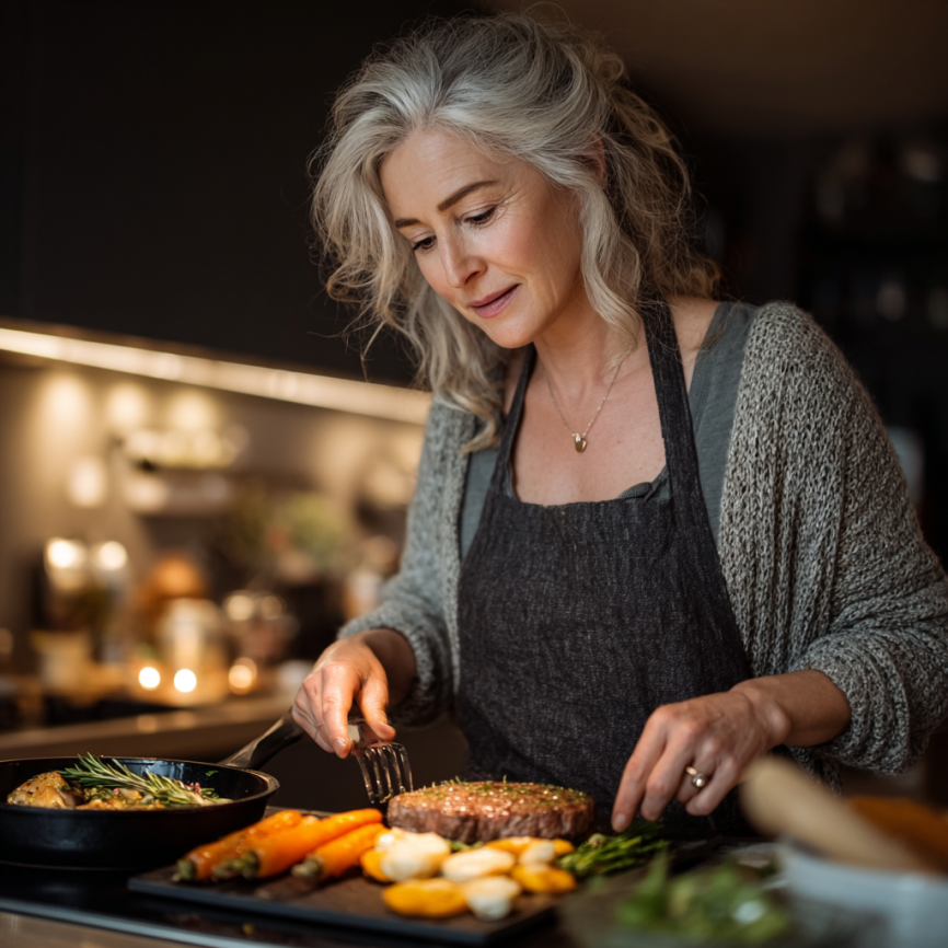 Specialist în nutriție consultând o persoană în vârstă